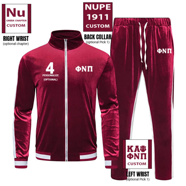 Red Velvet Velour Build Yo Own Track Suit – Kaptivate Apparel